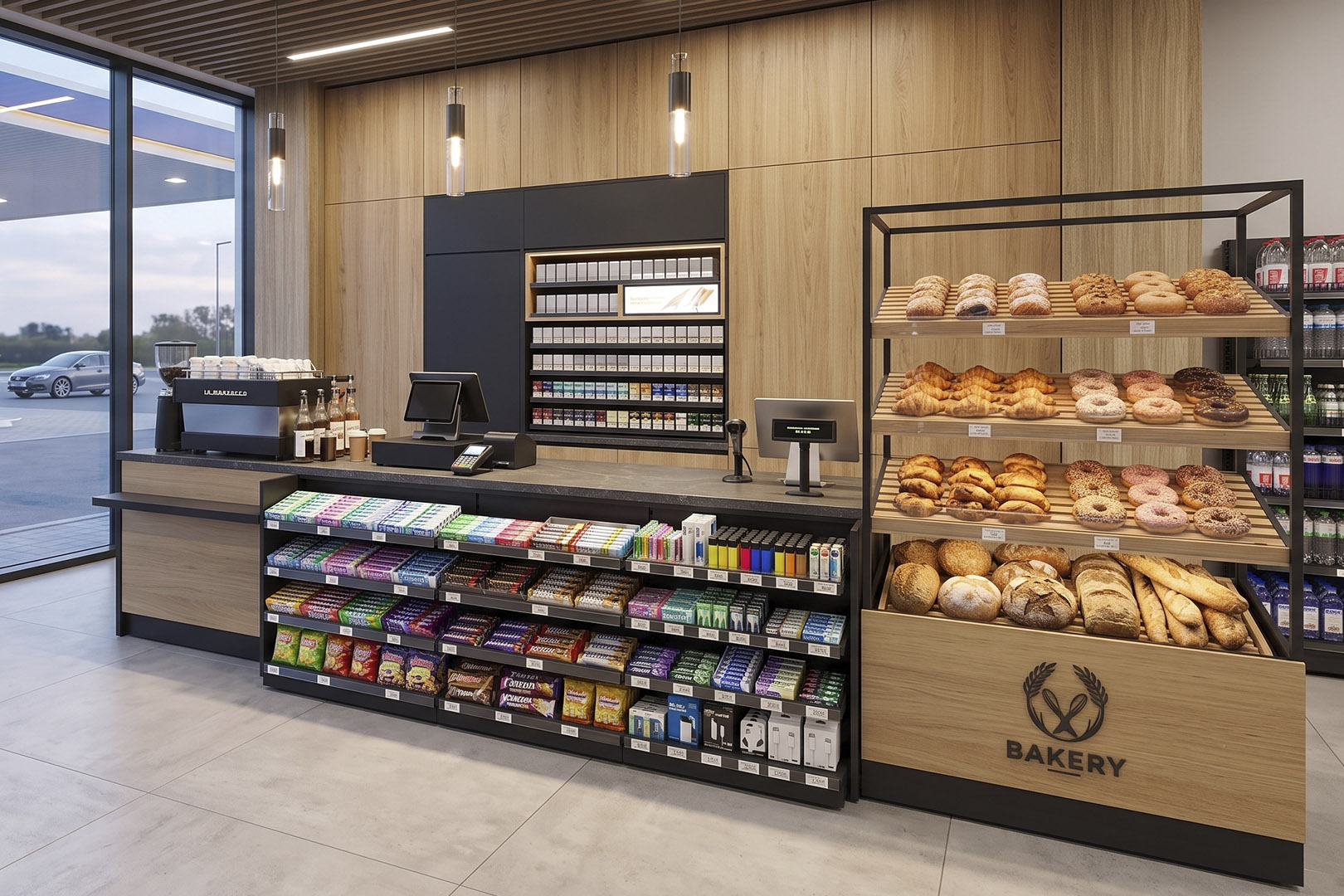 Пристінний стелаж bakery Пристенный стеллаж bakery