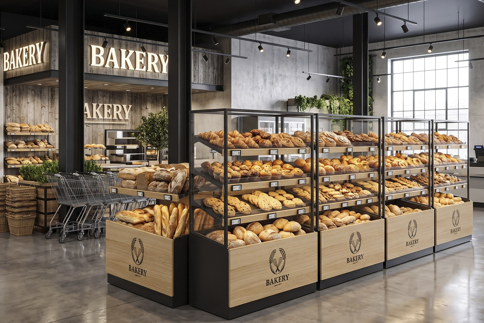Пристінний стелаж bakery Пристенный стеллаж bakery