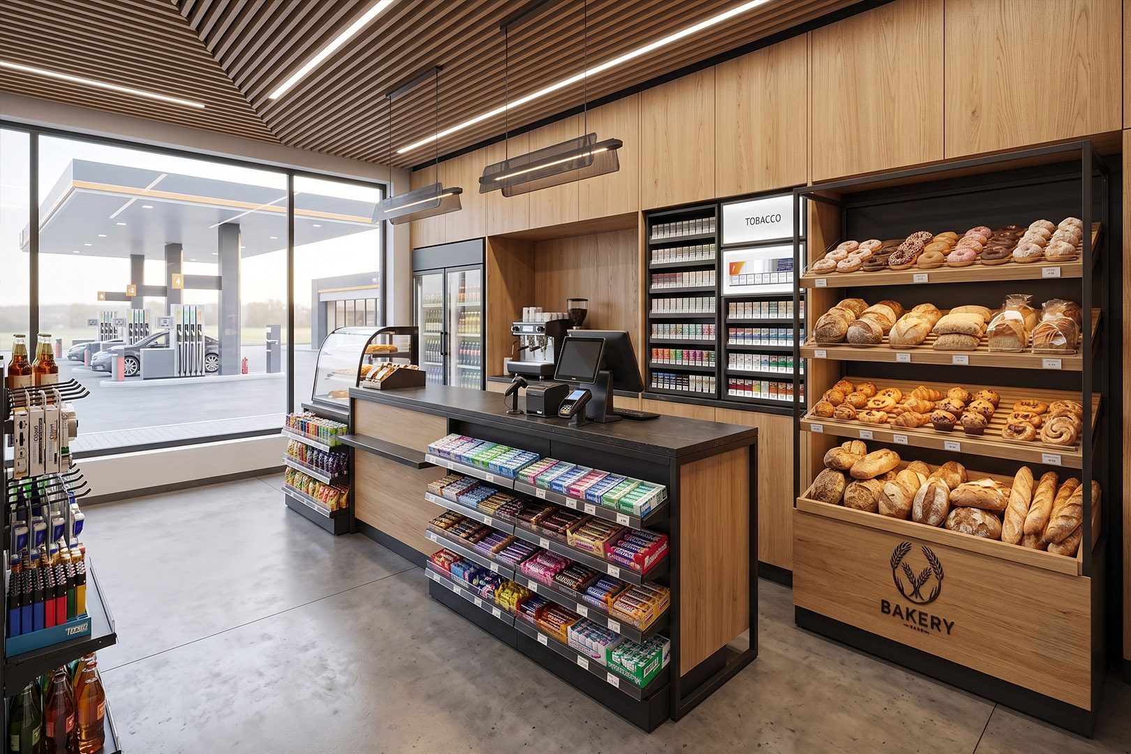 Пристінний стелаж bakery Пристенный стеллаж bakery