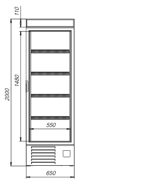 Kühlschränke Kansas A1SG 065 MT/HT 1HD 210-D500A-065
