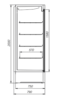 Kühlschränke Kansas A1SG 075 MT/HT 1HD 210-D600A-065