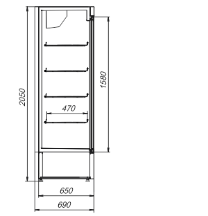Kühlschränke Kansas A1SG 065 MT/HT 2HD 210-D1000 A-132