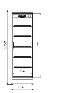 Refrigerated cabinets Kansas A1SG 075 HT 1HD 215-D700A-067 Refrigerated cabinets Kansas A1SG 075 HT 1HD 215-D700A-067