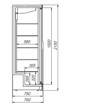 Refrigerated cabinets Kansas A1SG 075 HT 1HD 215-D700A-067 Refrigerated cabinets Kansas A1SG 075 HT 1HD 215-D700A-067