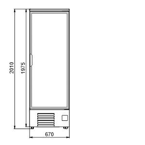 Холодильные шкафы Kansas A1SG 076 HT 1HD 200-D500-067