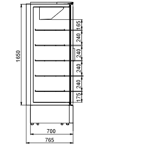 Kühlschränke Kansas A1SG 076 HT 2HD 200-D1000-135 Kühlschränke Kansas A1SG 076 HT 2HD 200-D1000-135