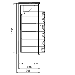 Низкотемпературные шкафы Kansas A1SG 076 LT 1HD 200-D500-067