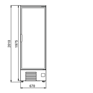 Низкотемпературные шкафы Kansas A1SG 076 LT 1HD 200-D500-067