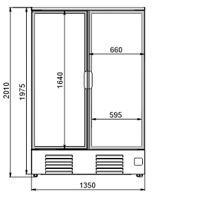 Холодильные шкафы Kansas A1SG 076 LT 2HD 200-D1000-135