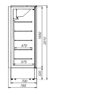 Kühlschränke Kansas AZG 076 LT 2HD 200-D1000-135