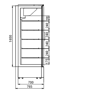 Холодильні шафи Kansas A1SG 076 LT 2HD 200-D1000-135 Холодильні шафи Kansas A1SG 076 LT 2HD 200-D1000-135