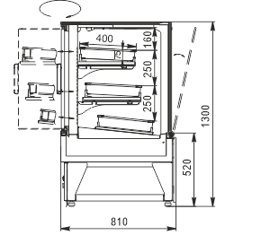 Кондитерские витрины Dakota AС 081 patisserie 2 OSP 130-DLA