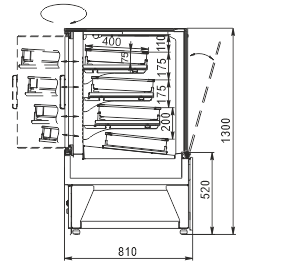 Konditorei-Vitrinen Dakota AС 081 patisserie 2 OSP 130-DLA Konditorei-Vitrinen Dakota AС 081 patisserie 2 OSP 130-DLA