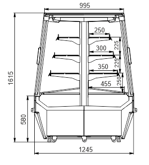 Промоціональна вітрина Indiana vision AI 125 MT D 160-DLA (option) Промоціональна вітрина Indiana vision AI 125 MT D 160-DLA (option)