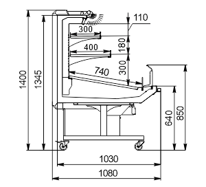 Холодильна вітрина Missouri promo MC 100 deli SH self 140-DLA
