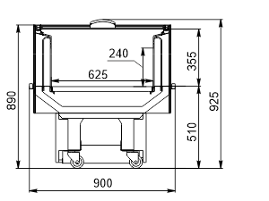 Промоційніі вітрини Virginia AC 100 deli self 086-DLA (option)