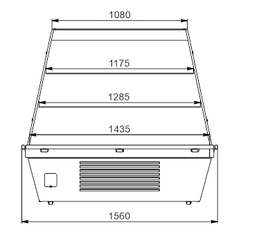 Промоциональные витрины Virginia AI 156 deli self 140-DLA-TL