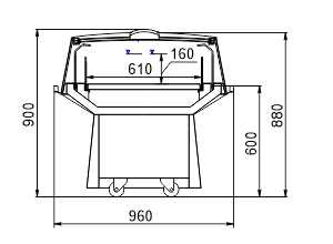 Промоціональна вітрина Virginia AK 100 deli self 083-DLA (option) Промоціональна вітрина Virginia AK 100 deli self 083-DLA (option)