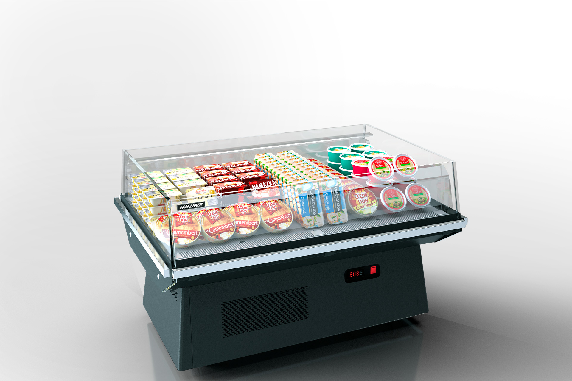 Präsentationsvitrinen Virginia AK 100 deli self 083-DLA ohne Abdeckung