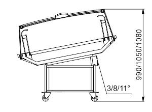 Промоціональні вітрини Virginia AK 120 deli self 097-DLA (option)