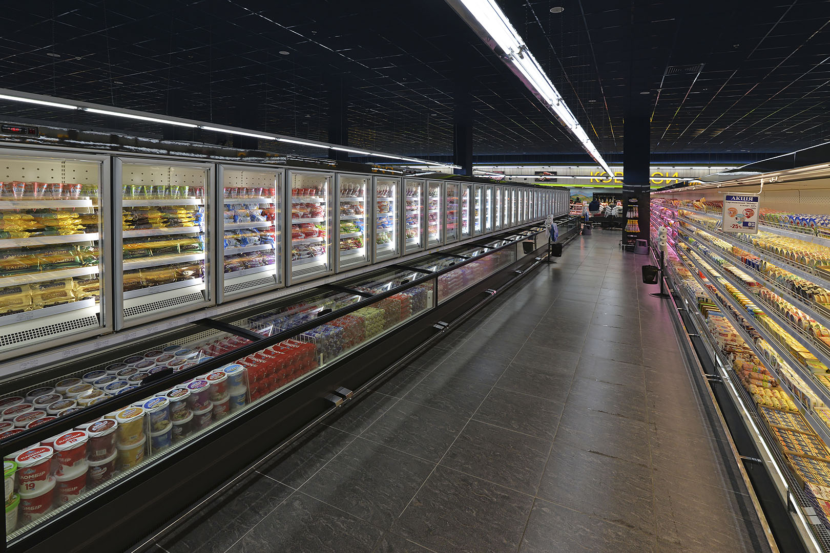 Vitrinen für Gefriergüter Alaska combi 2 MHV 110 LT D/C M im Supermarkt "Rost"
