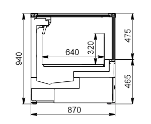 Вітрини для заморожених продуктів Alaska AH 087 LT С 094-DLA