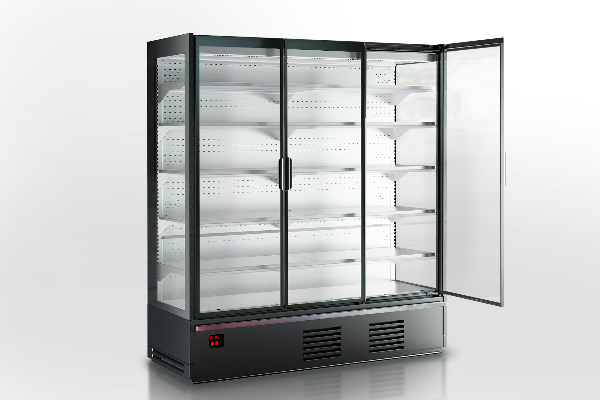 Холодильнные пристенные витрины Indiana 2 cube AV 066 MT D 210-DLA