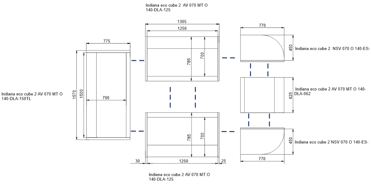 Indiana eco cube ASV 070 MT O A