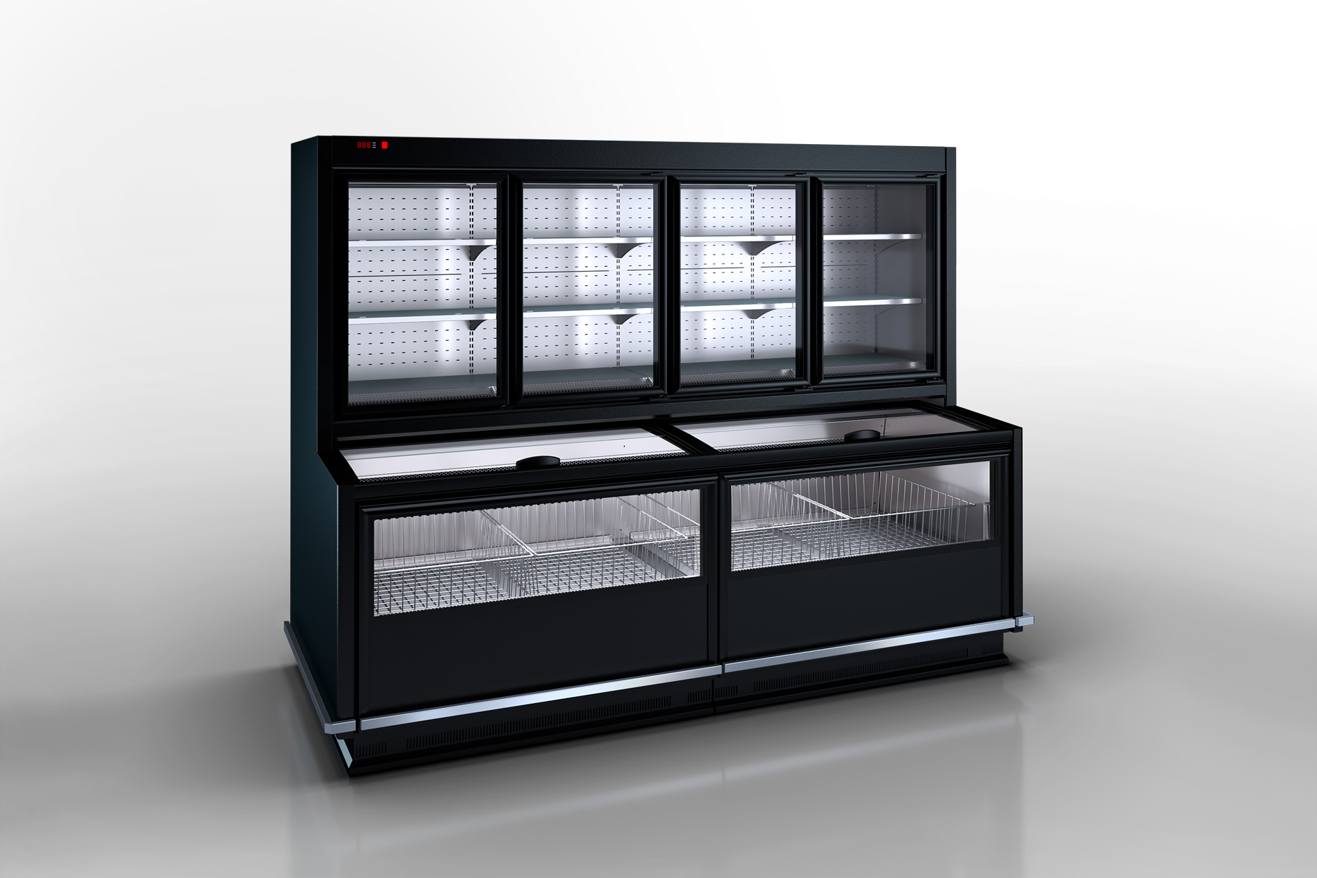 Комбіновані холодильні вітрини Alaska combi MHV 110 MT D/C 200-DLM (option)