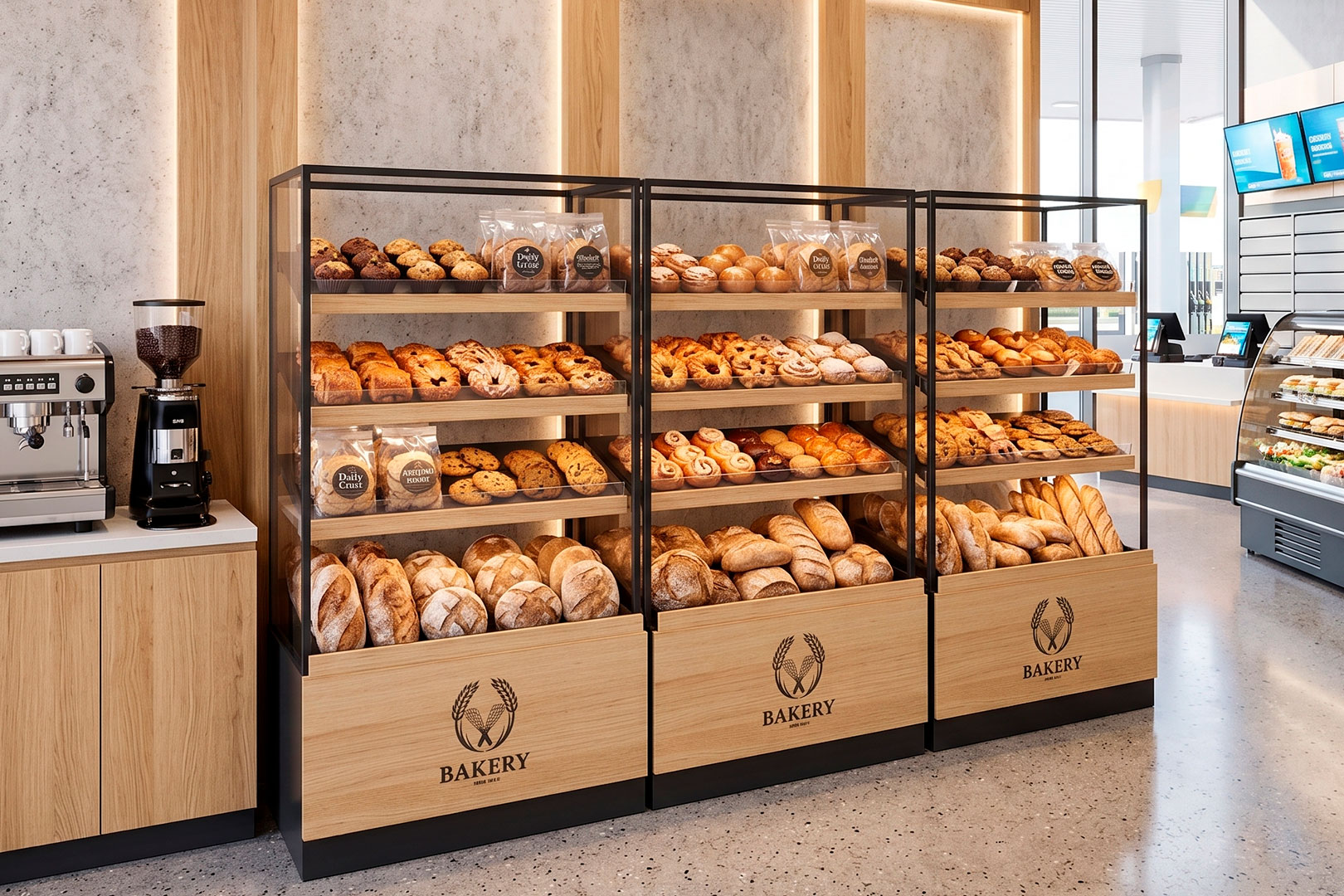 Пристінний стелаж bakery Пристінний стелаж bakery