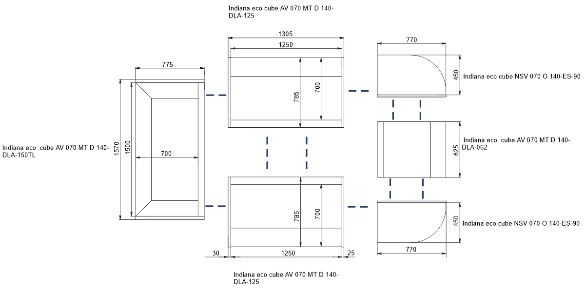 Indiana eco cube ASV 070 MT D A