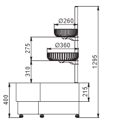Полувертикальная витрина Indiana eco NSV 070 O 130-ES-90 - правый угловой элемент