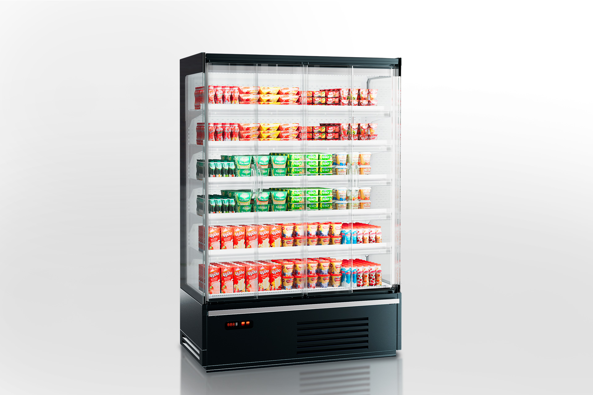 Холодильные пристенные витрины Indiana medium 2 AV 070 MT D 195 DLA