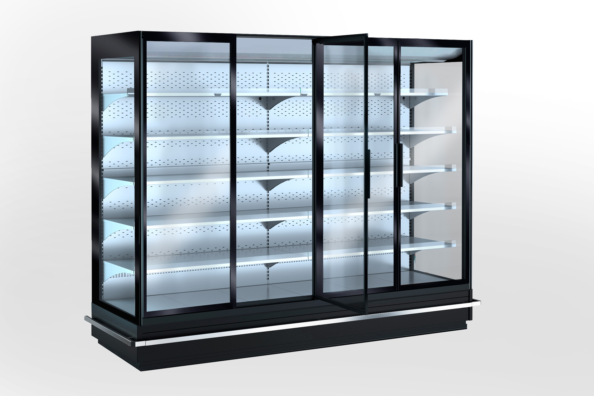 Холодильные пристенные витрины Louisiana 5FG MV 105 MT D 210-DLM