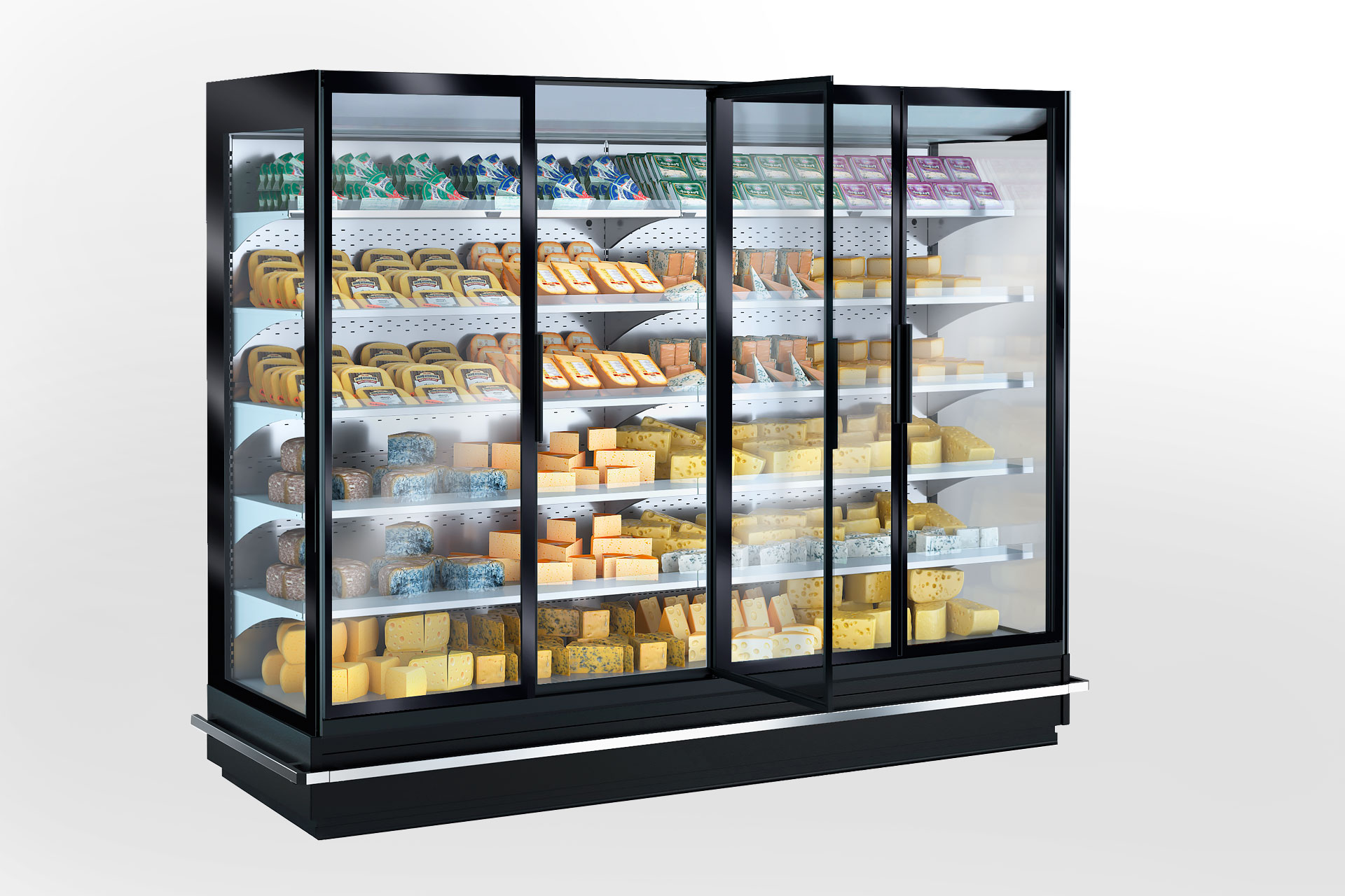 Холодильные пристенные витрины Louisiana 6 MV 105 MT D 210-DLM