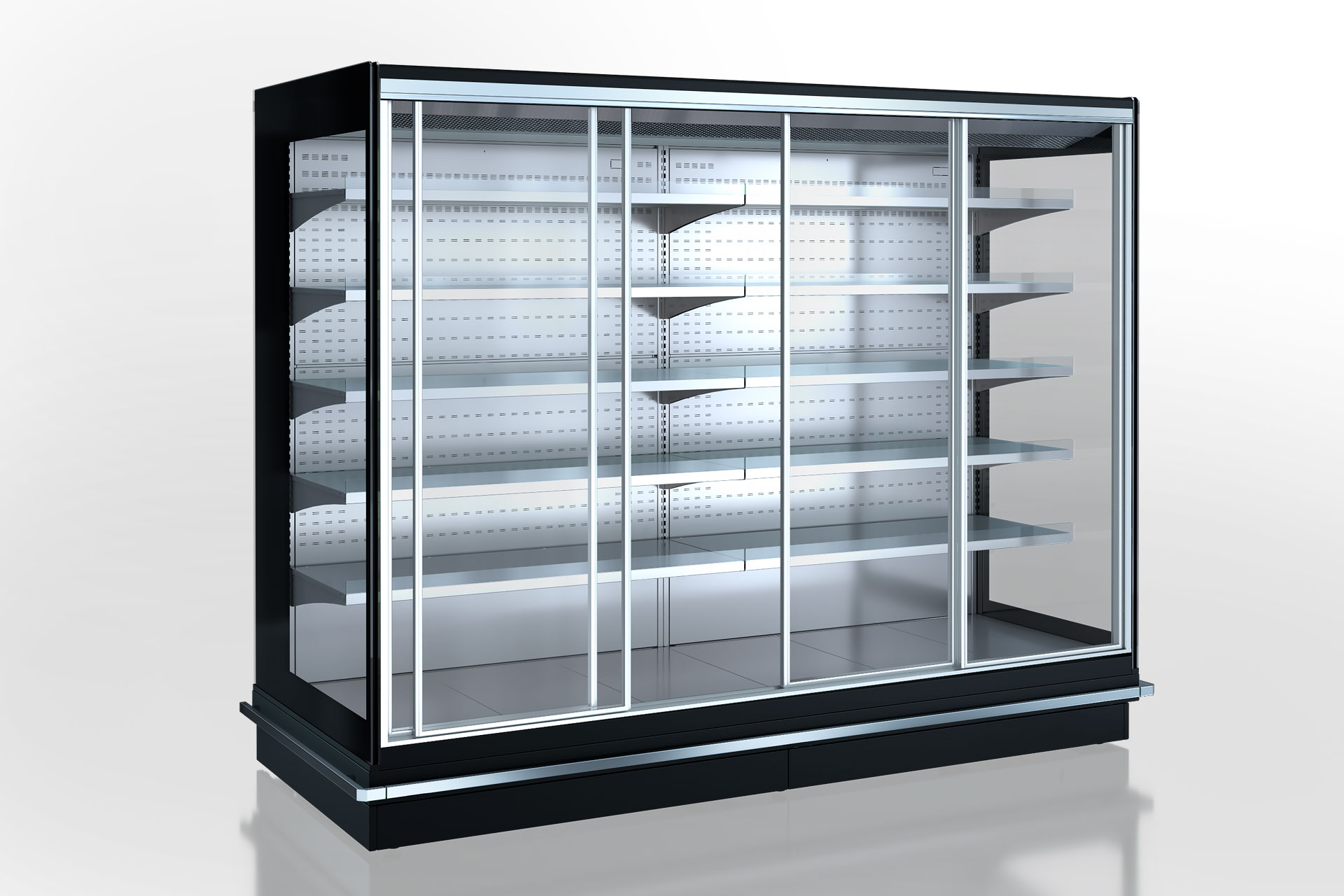 Холодильные пристенные витрины Louisiana 5 MV 115 MT D 210-DLM