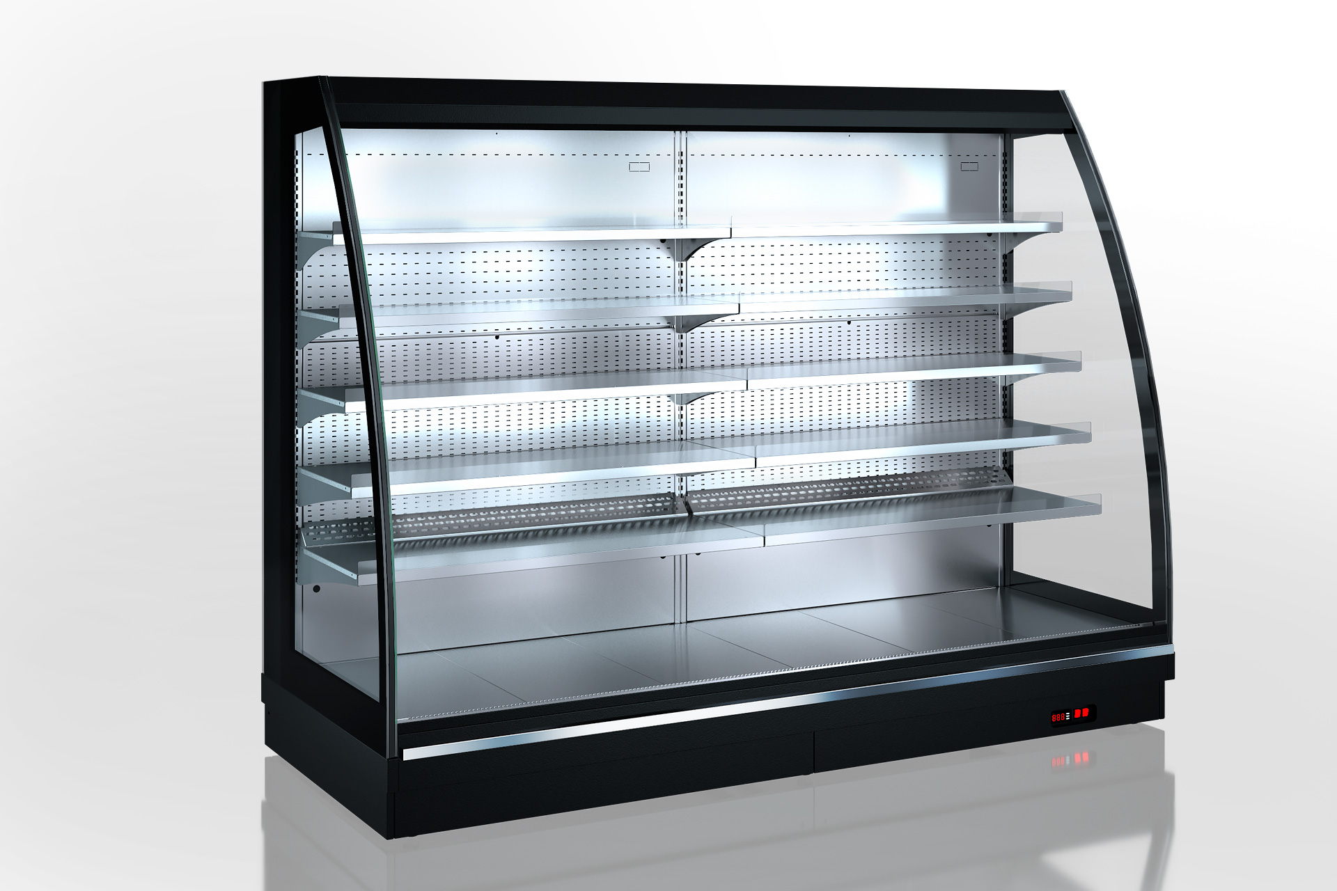 Холодильні напіввертикальні вітрини Louisiana eco MSV 105 MT O 200-DLM (Заокруглена боковина)
