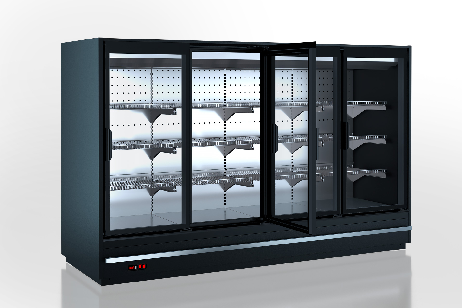 Холодильнные пристенные витрины Indiana eco MV 080 LT D 160-DLM