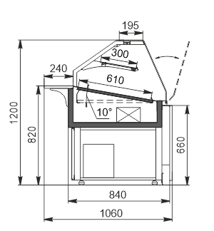 Холодильна вітрина Missouri AC 084 bakery OS 120-DLA (option)
