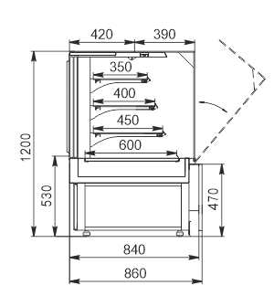 Refrigerated counters Missouri AC 084 patisserie OS 120-DLA