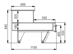 Counters Missouri cold diamond NC 115 cash desk 084