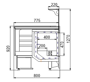 Холодильная витрина Missouri MC 100 grill combi 2 L 130-DLA