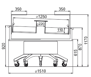Промоциональная витрина Missouri рromo AC 148 fish 2 LD 117-DLA