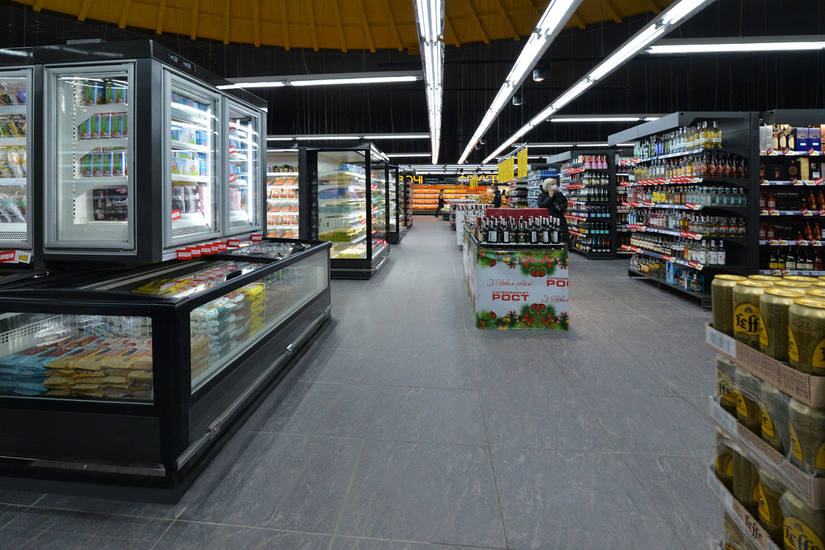Alaska combi 2 SD MHV 110 LT D/C 220-DLM frozen foods units in "Rost" supermarket