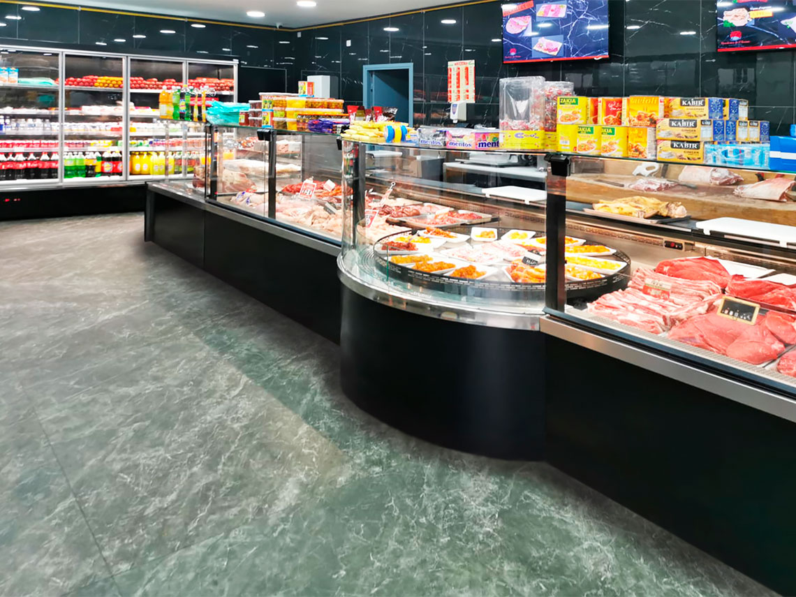 Counters Missouri MC 120 deli PS 130-DBM, Missouri MC 120 accent PS/P 130-DBM, multideck cabinet Indiana medium AV 070 MT D 210-DLA