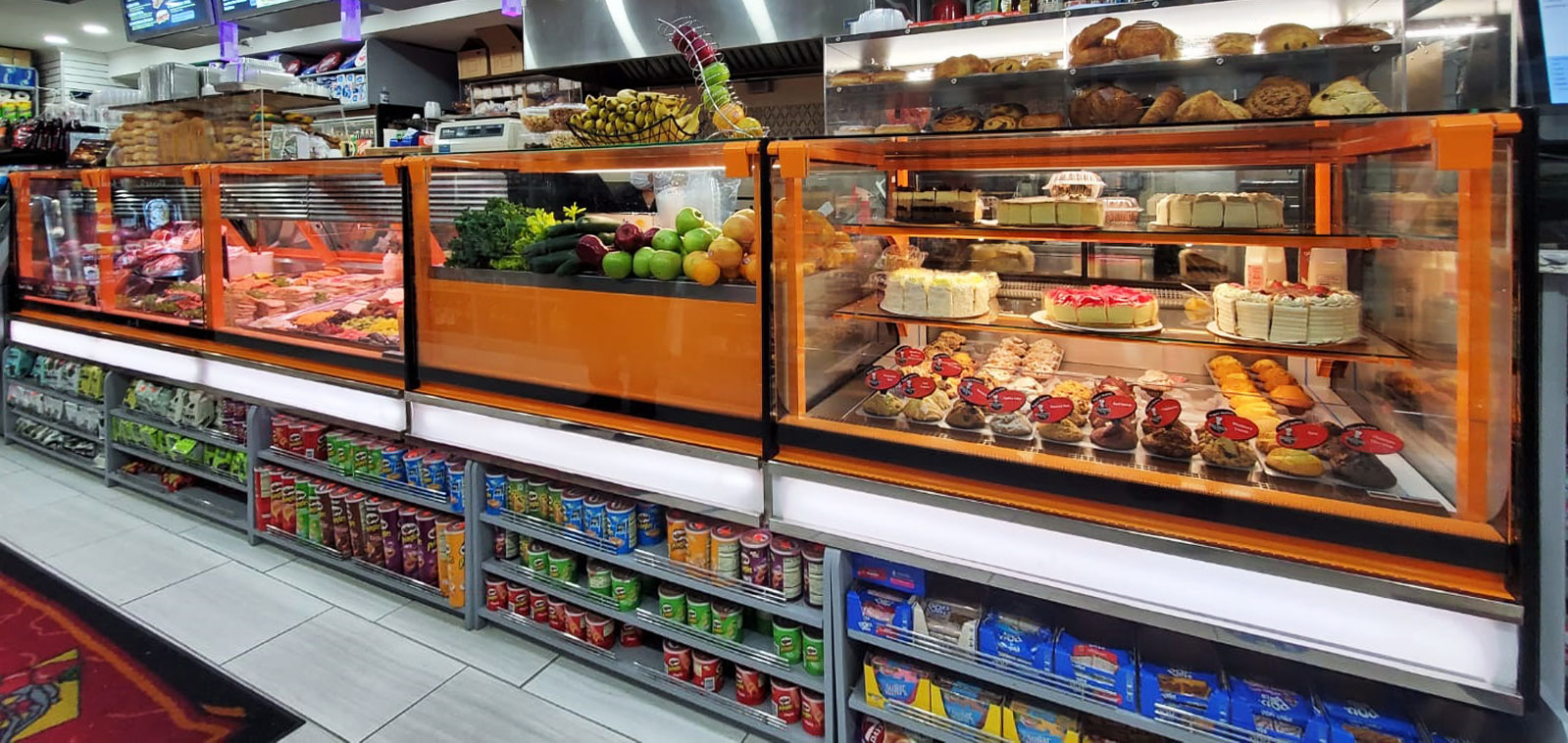Specialized units for meat sales Missouri cold diamond MC 115 meat PS 121-SLM, сonfectionery counter Missouri cold diamond MC 115 patisserie PS 121-DLM