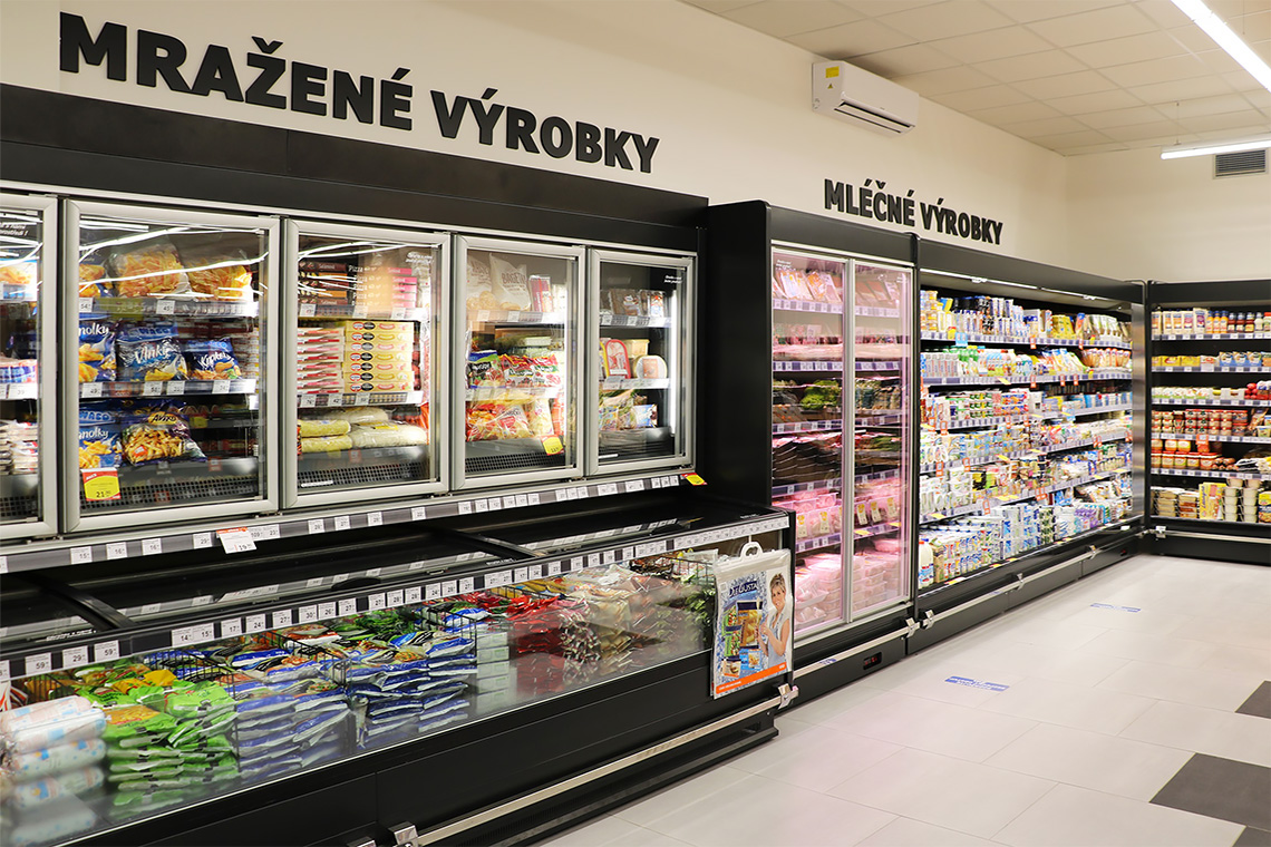 Frozen foods units Alaska combi 2 MD MHV 110 LT D/C 200-DLM, multideck cabinets Louisiana MV 095 MT D 210-DLM, Louisiana MV 095 MT О 210-DLM