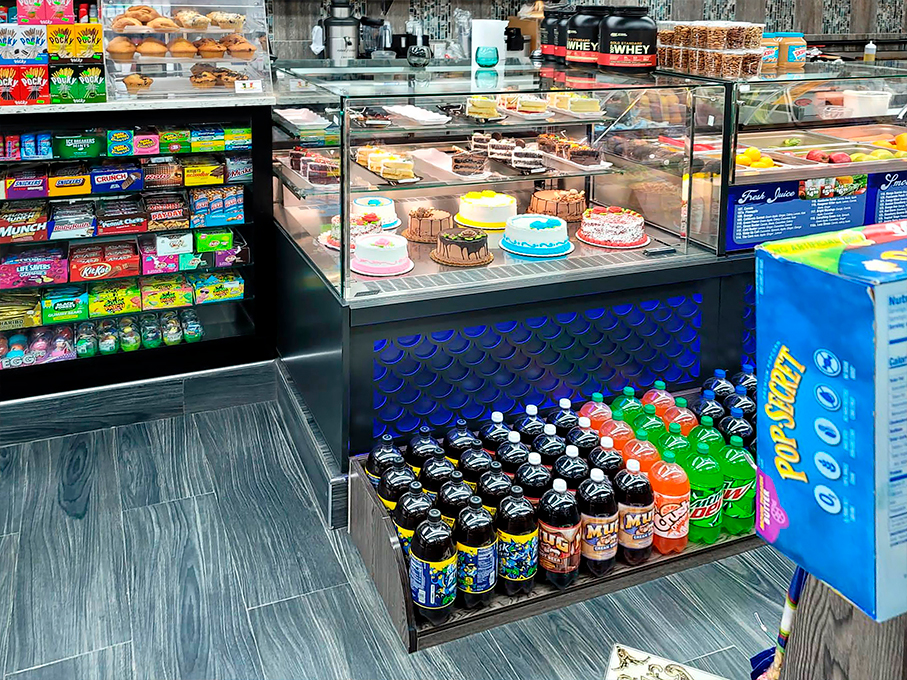 Refrigerated counter Missouri MC 120 patisserie PS 130, convenience stores USA (USA) 