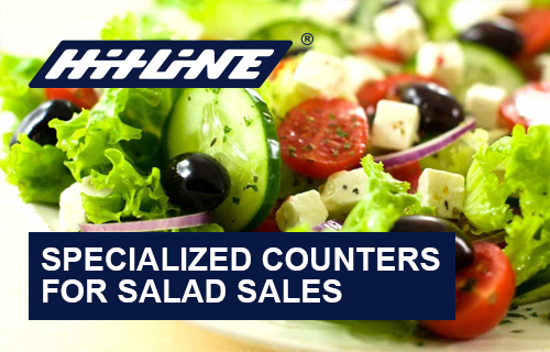Специализированные витрины для продажи салатов