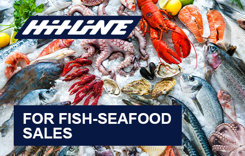 Specialized counters for fish and seafood sales